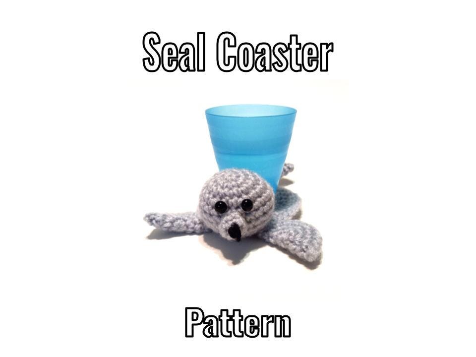 39 Seal Crochet Patterns for Ocean-Themed Amigurumi, Gifts, and Cozy Decor 18 Crochet Seal Coaster