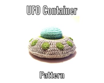 かぎ針編みのUFOコンテナパターン - PDF説明書のみ
