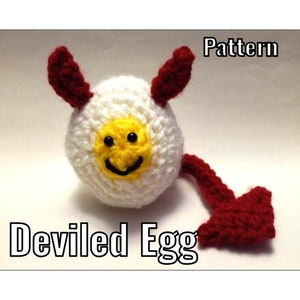 Crochet Deviled Egg Pattern - PDF Instructions Only