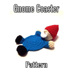 Crochet Gnome Coaster Pattern - PDF Instructions Only