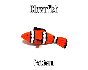 Crochet Clownfish Pattern - PDF Instructions Only