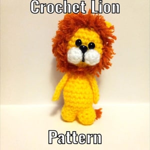 Crochet Lion Pattern - PDF Instructions Only