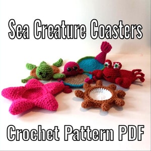 Sea Creature Coaster Patterns - PDF Only