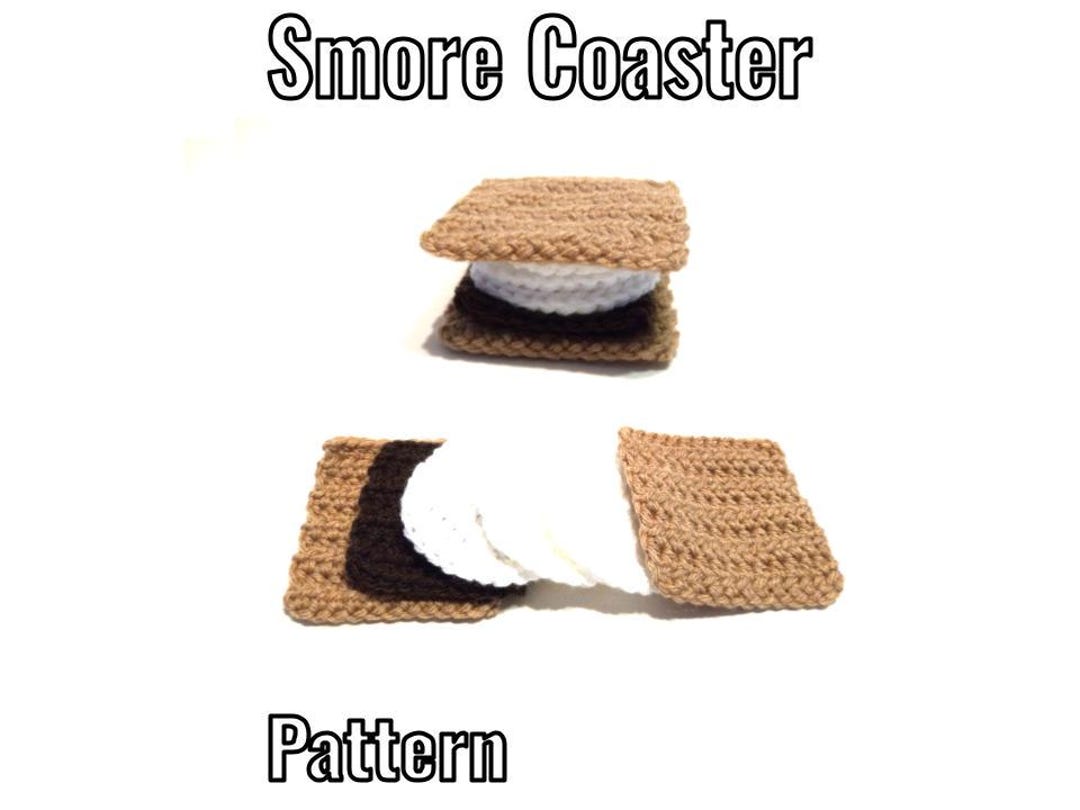 Smore Pattern No Sew - Crochet Smore Coaster Pattern - PDF Instructions Only - Etsy