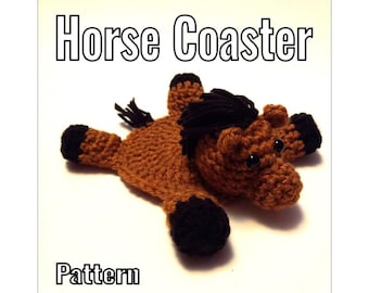 Crochet Horse Coaster Pattern - PDF Instructions Only