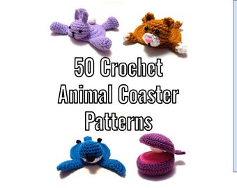50 Crochet Animal Coaster Patterns - PDF Instructions Only