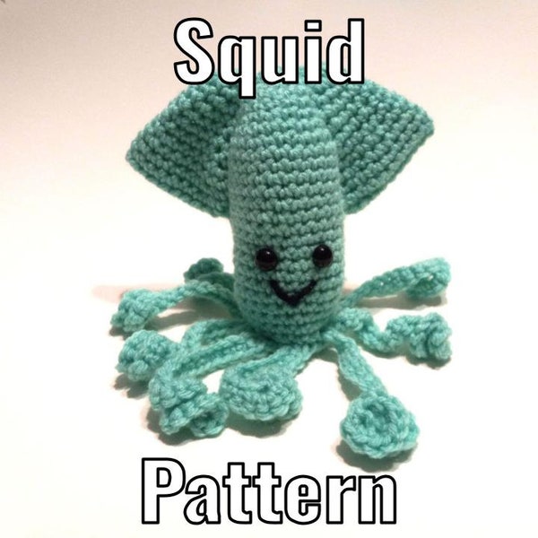 Crochet Squid Pattern - PDF Instructions Only