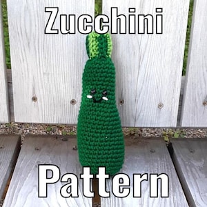 Crochet Zucchini Pattern - PDF Instructions Only