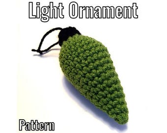 Crochet Light Ornament Pattern - ohne nähen - Nur PDF-Anleitung