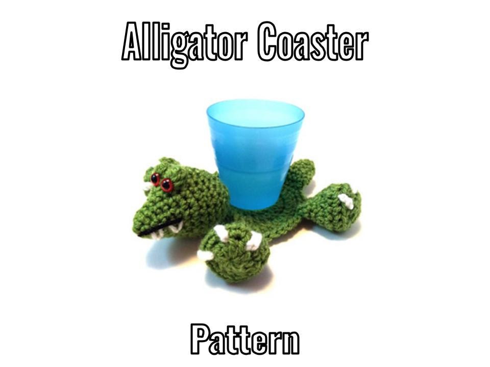 40 Alligator Crochet Patterns for Handmade Gifts, Nursery Decor, and Playful Amigurumi 35 Crochet Alligator Coaster