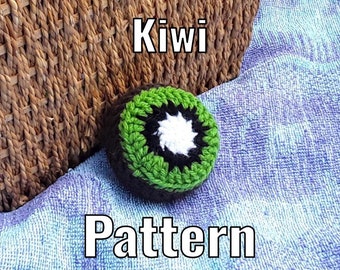 Crochet Kiwi Pattern - PDF Instructions Only