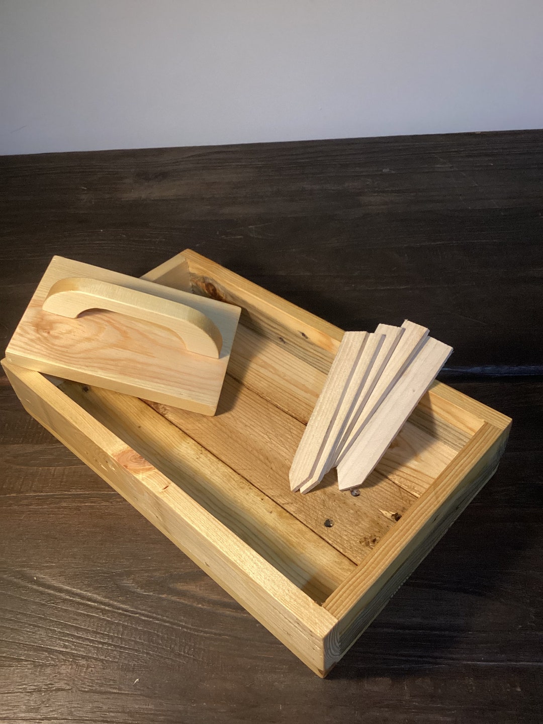 Seed Tamper Seed Tray and Plant Markers Set Etsy