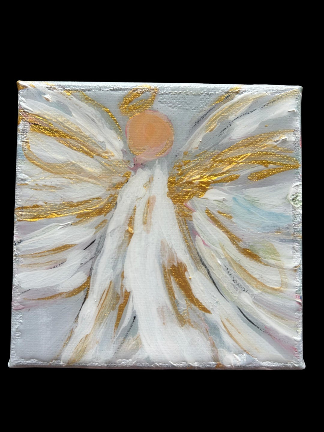 Angel Painting, Original Angel Artwork, Spiritual Gift, Religious Decor ...