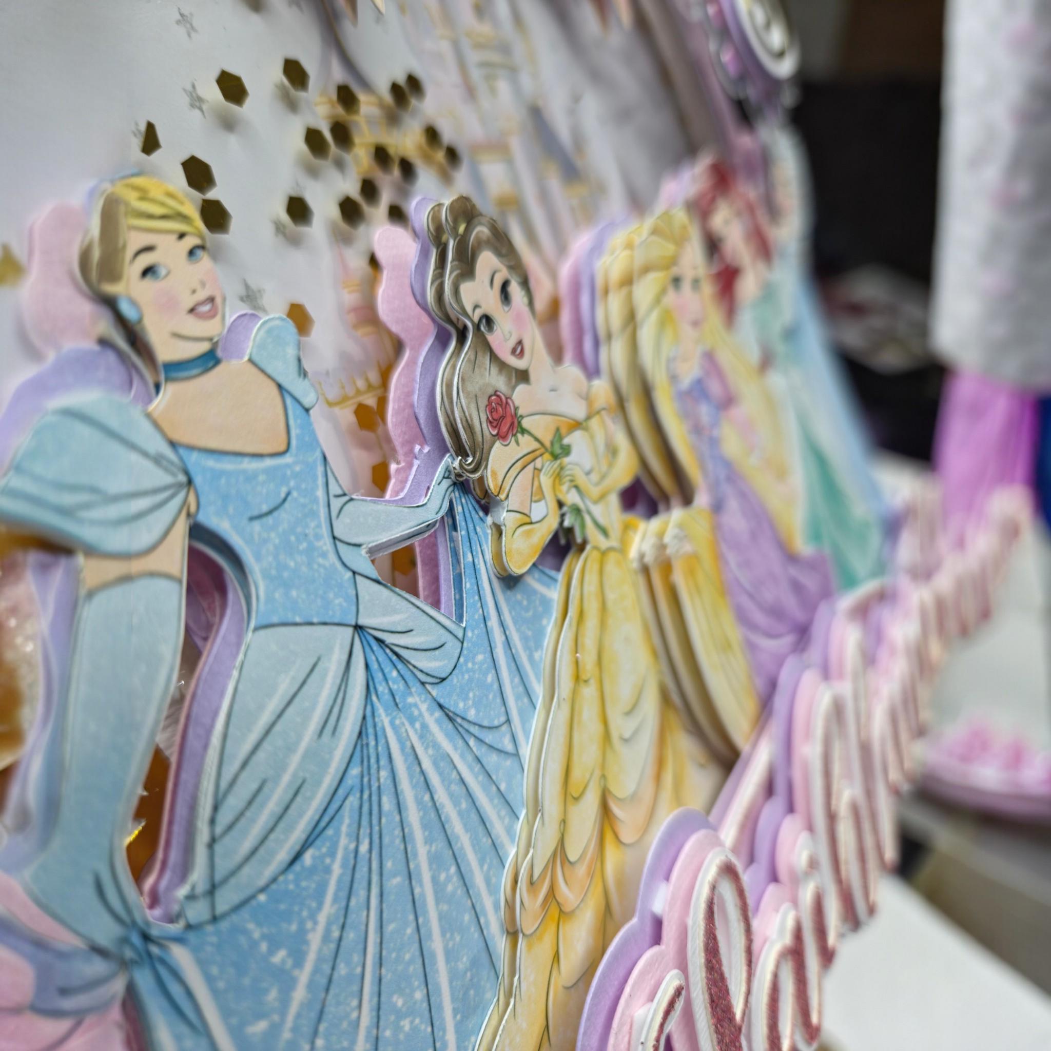 Princess Cake Topper Personalized With Name and Age | Fairytale Castle ...