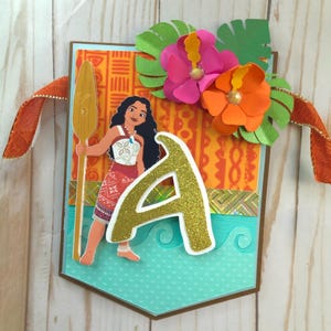 Moana Banner, Moana Party, Moana Birthday, Moana Party Wall Decoration, Moana Decorations 3D, Personalized Moana Banner bild 2