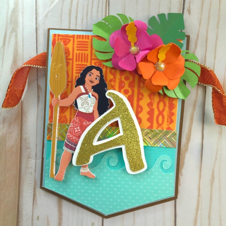 Moana Banner, Moana Party, Moana Birthday, Moana Party Wall Decoration, Moana Decorations 3D, Personalized Moana Banner bild 2