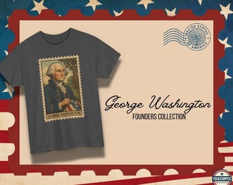 George Washington Stamp Style Tee