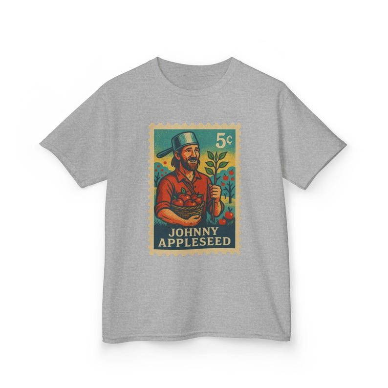 Koszulka KidStamp Johnny Appleseed Stamp Style zdjęcie 8