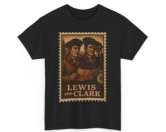 Lewis and Clark Vintage Stamp Tee: Explorers, Americana Style