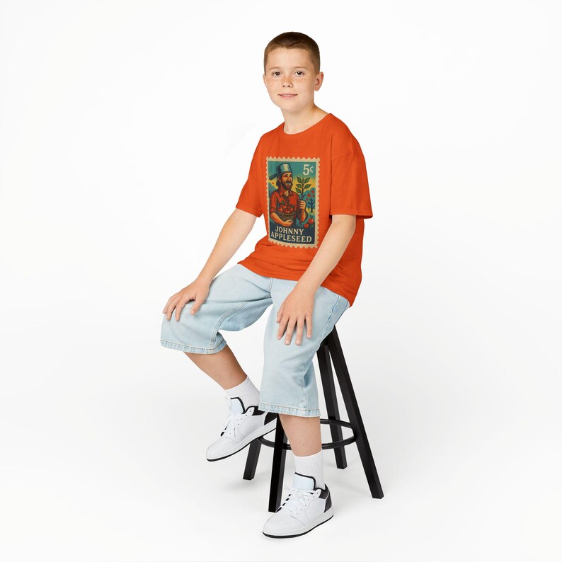 Koszulka KidStamp Johnny Appleseed Stamp Style zdjęcie 5