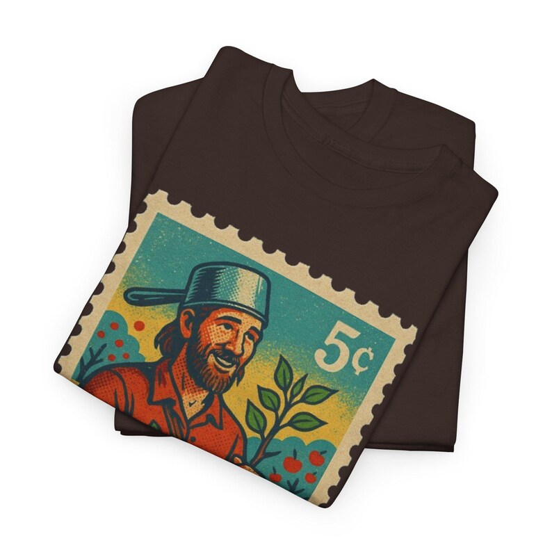 Johnny Appleseed Vintage Graphic Tee: American Folk Hero T-Shirt image 3