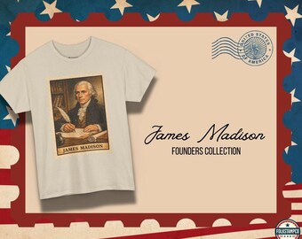 James Madison Stamp Style Tee