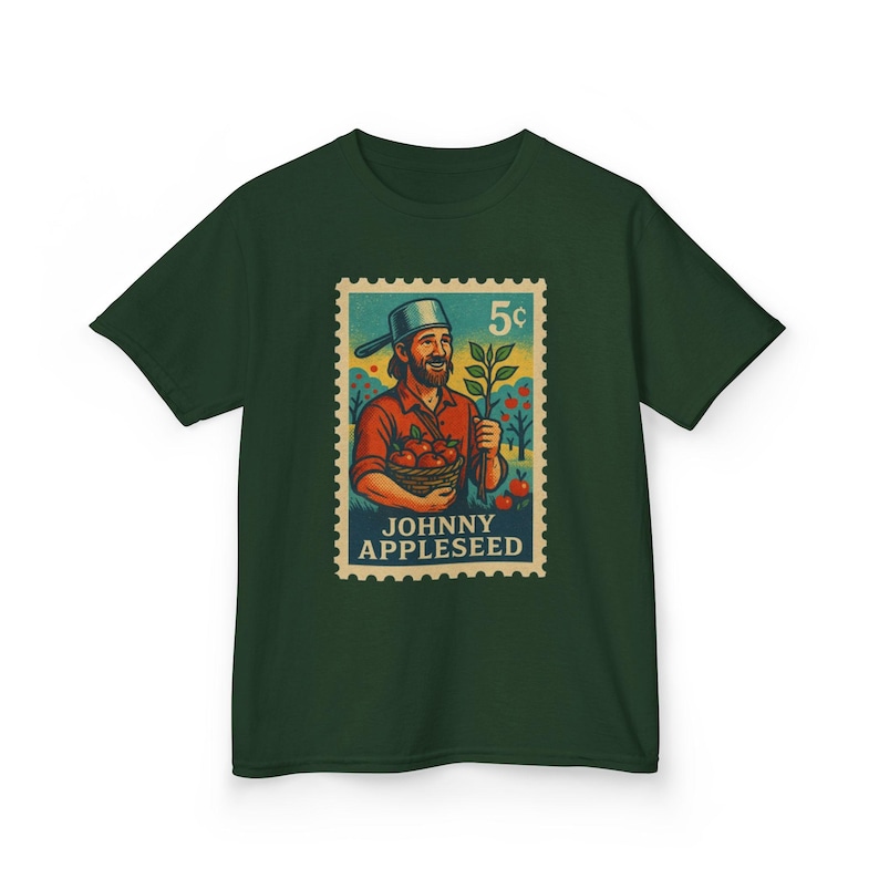 Koszulka KidStamp Johnny Appleseed Stamp Style zdjęcie 1