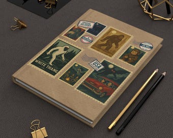 Cryptid Stamp Letter Journal| Folklore-Inspired Notebook | Americana Collectors Writing Journal