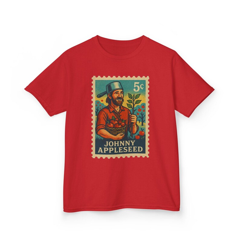 Koszulka KidStamp Johnny Appleseed Stamp Style zdjęcie 7