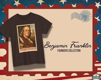 Benjamin Franklin Stamp Style Tee