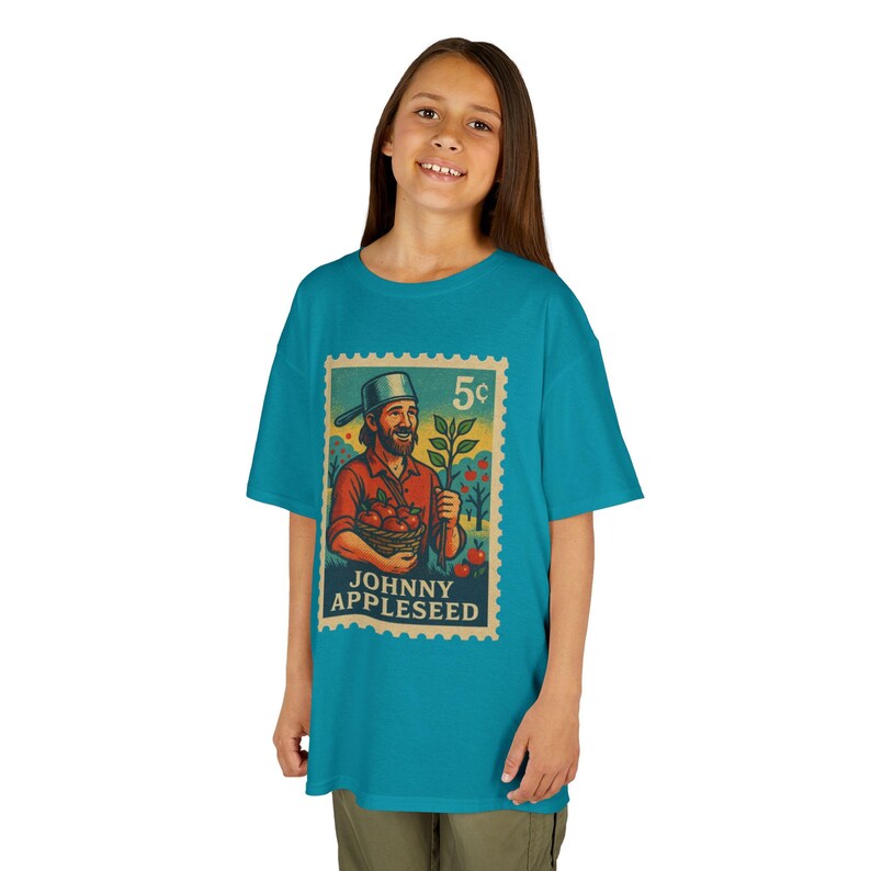 Koszulka KidStamp Johnny Appleseed Stamp Style zdjęcie 3