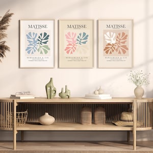 Set Of 3 Matisse Print, Matisse Wall Art, Gallery Wall Art, Henri Matisse, Matisse Poster, Boho Matisse, PDF, Digital