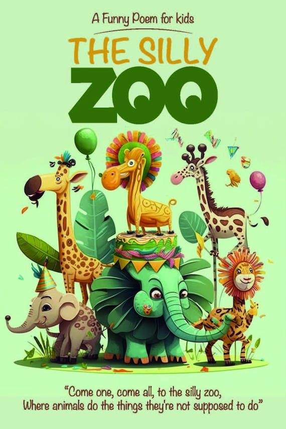 The Silly Zoo A Single Short Poem for Kids 3-8 Years Old - Etsy The Silly Zoo A Single Short Poem for Kids 3-8 Years Old - Etsy