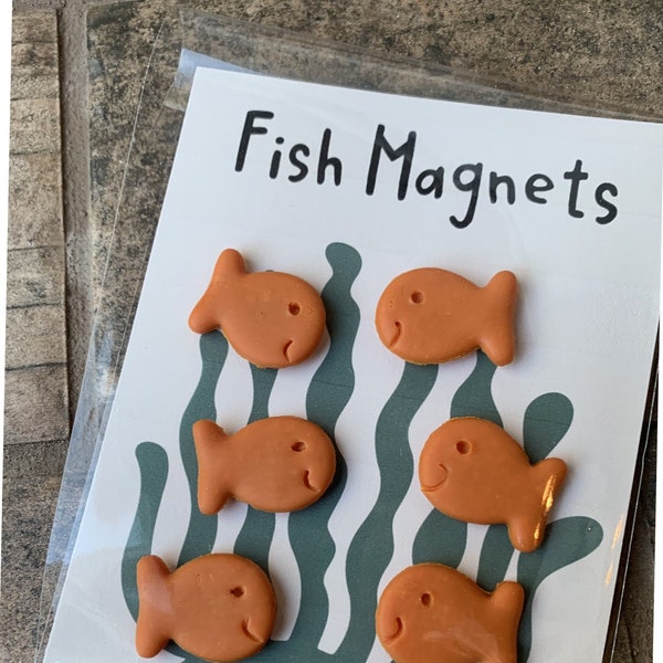 Goldfish cracker magnet set teacher magnets office accessories novelty magnets housewarming gift novelty gift whiteboard magnets food magnet