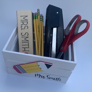 Personalized Teacher Gift Pencil Organizer Back to School Gift Kinder ...