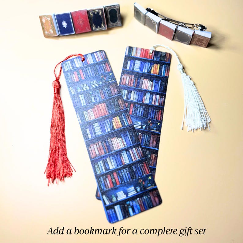 Librarian Gift Hair Clip Bookworm Present Unique Accessory Book Themed Teacher Reader Miniature Book Barrette Literary Fashion Handmade Bookmark only
