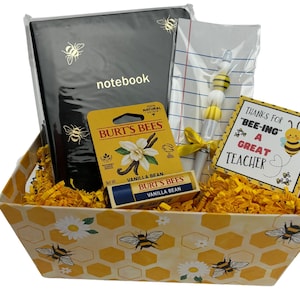Gift box for teacher bee theme thank you teacher gift best teacher appreciation gift end of year teacher gift thank you gift box