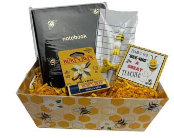 Geschenk-Box für Lehrer Biene Thema Dankeschön Lehrer Geschenk bester Lehrer Wertschätzung Geschenk Ende des Jahres Lehrergeschenk Dankeschön Box