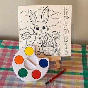 Personalized Easter Painting Kit for Kids Easter Party Favors Kids Easter Gifts Easter Basket Stuffers for Kids Painting Kit