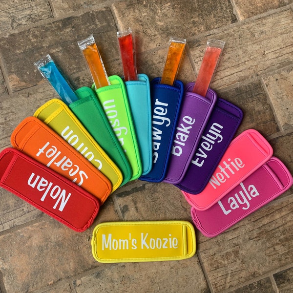 Personalized Popsicle Holder Ice Pop Holder kids summer party favor birthday treat bag favor Easter basket stuffer