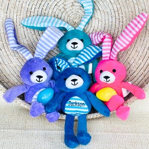 Osterhase Plüschtier personalisierte Hase Korbfüller Kinder Ostergeschenk Osterhase Stofftier Osterspielzeug Hase mit Namen Ostergeschenk