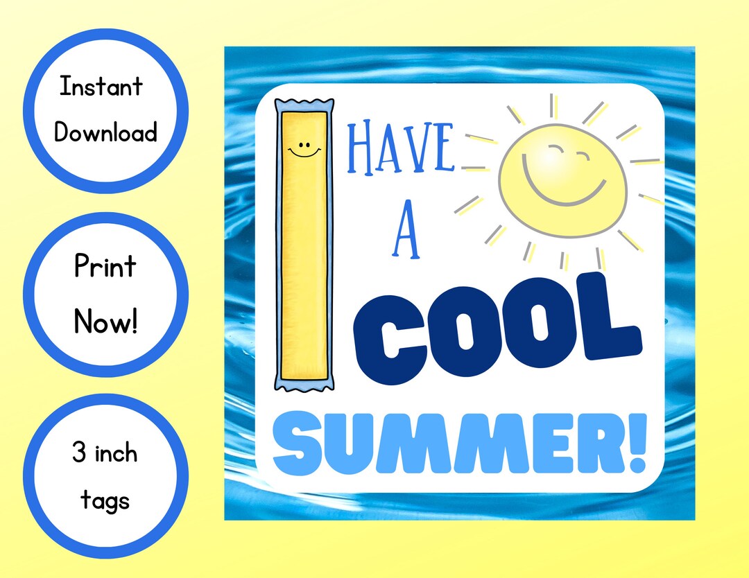 Printable End of School Year Gift Tag for Students, Classmates, or ...