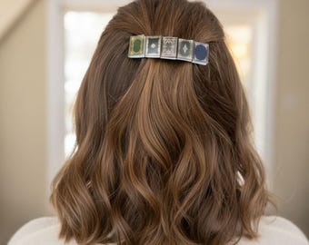 Stocking Stuffer Book Lover Cozy Accessories Reader Gifts Women Fashion Book Hair Barrette Miniature Books Reading Accessory Literary Gift