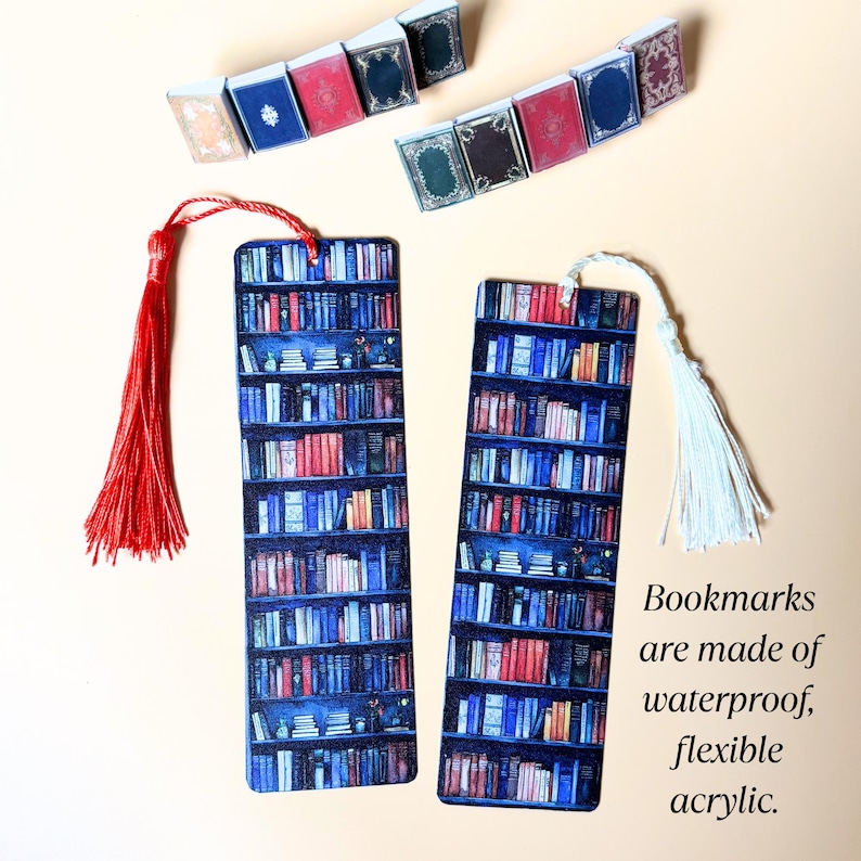 Librarian Gift Hair Clip Bookworm Present Unique Accessory Book Themed Teacher Reader Miniature Book Barrette Literary Fashion Handmade Barrette & bookmark