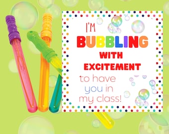 Erster Schultag Geschenkanhänger für Schüler vom Lehrer Zurück zum Schulgeschenk für Tag der offenen Tür oder Lehrerabend