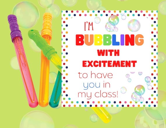 First Day of School Gift tag for students from teacher Back to school gift for open house or meet the teacher night