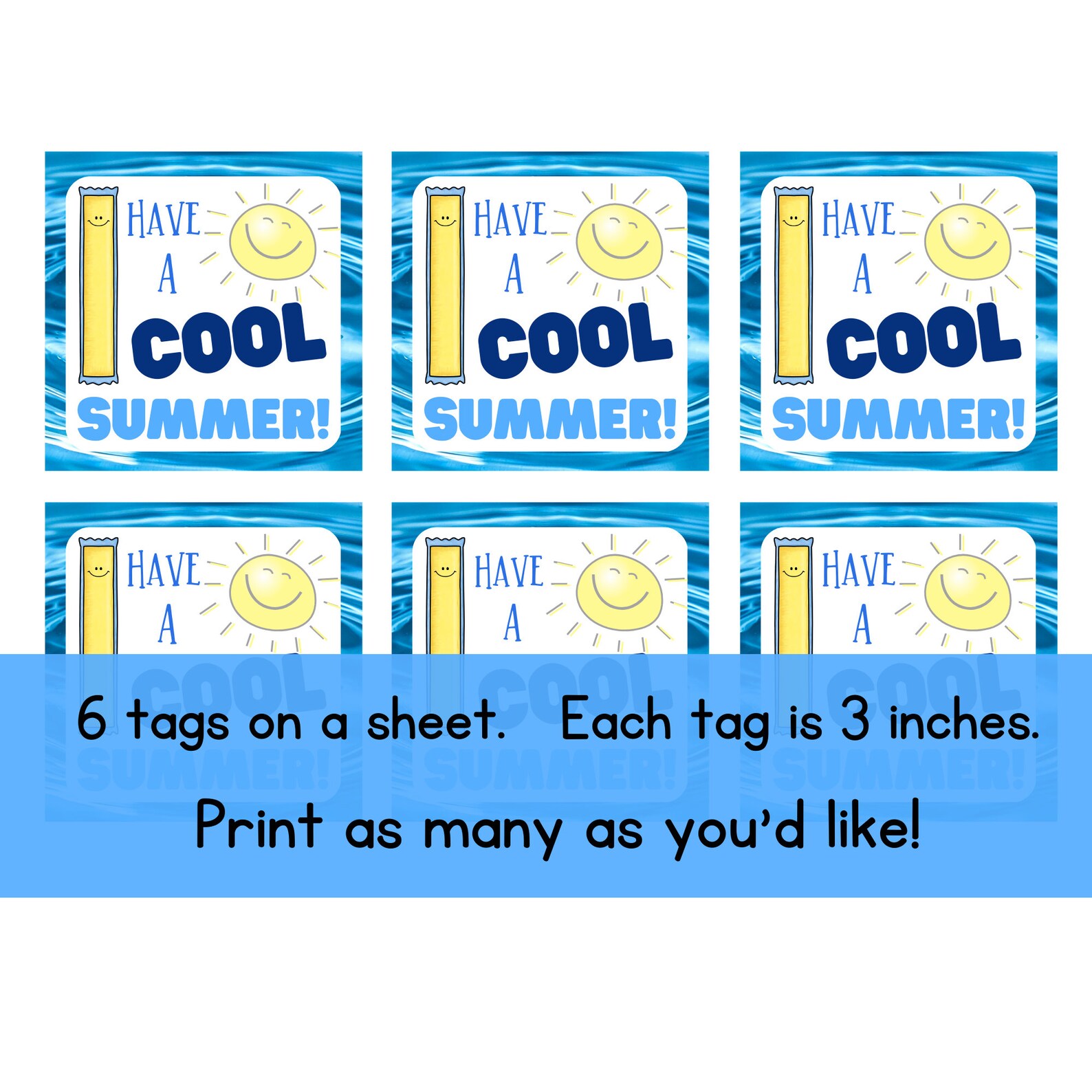 Printable End of School Year Gift Tag for Students Classmates or ...