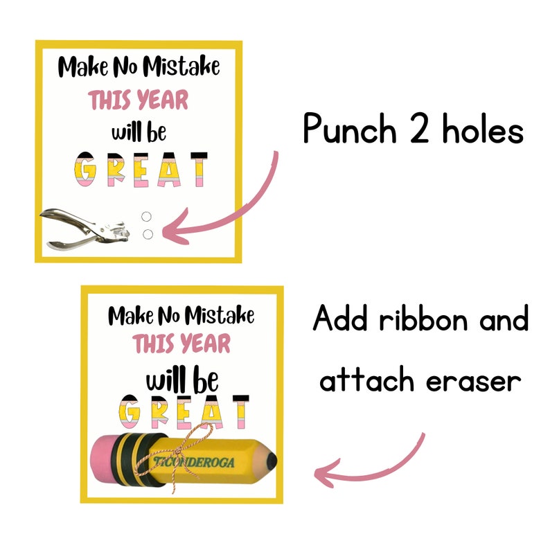 Back to School Gift Tags for Students From Teachers First Day of School ...