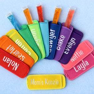 Personalized Popsicle Holder Ice Pop Holder kids summer party favor birthday treat bag favor Easter basket stuffer