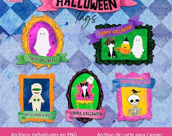 Halloween tags with CAMEO cut file